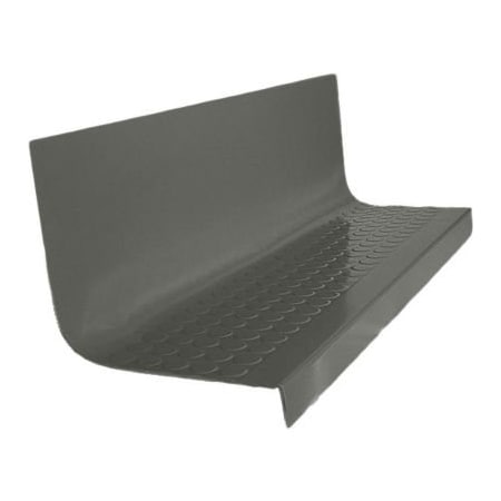 Roppe Rubber Raised Circular Stair Tread Square Nose 20.44in x 48in Charcoal 48963P123